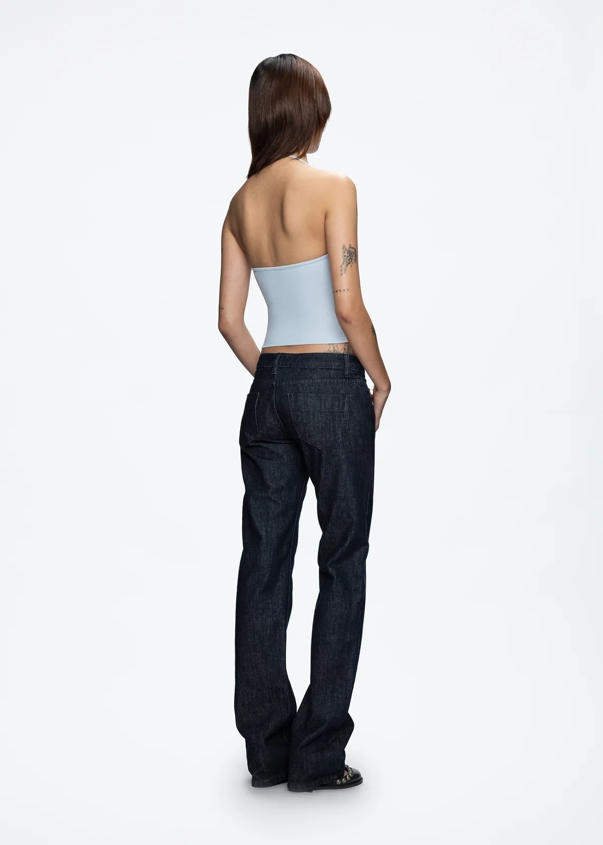 Baby Blue Halter Neck Tank Top
