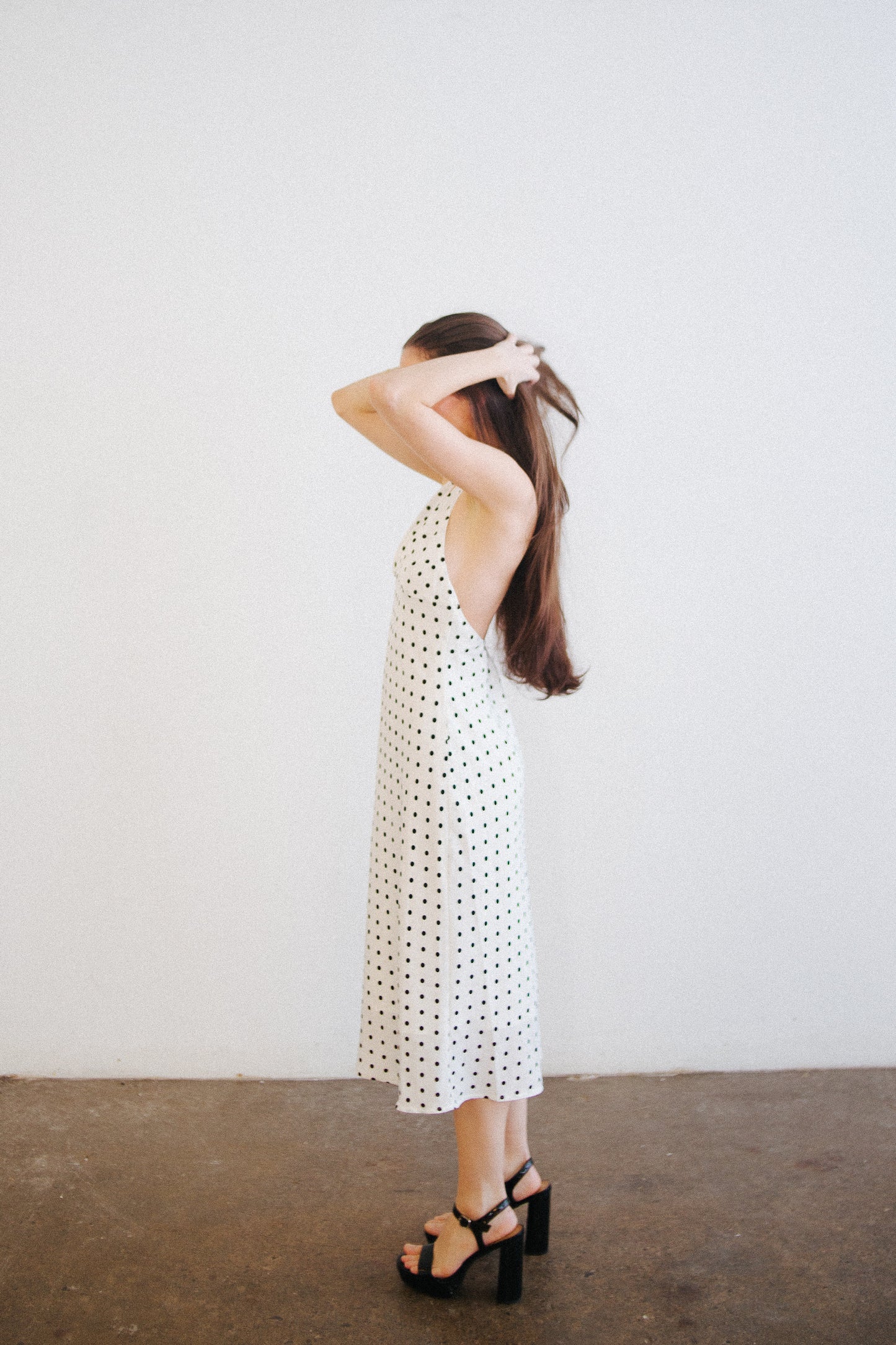 The Charlotte Polka Dot Midi Dress