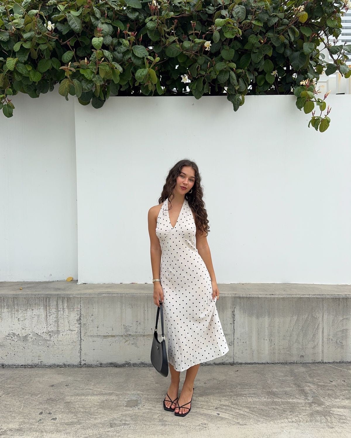 Charlotte Polka Dot Midi Dress
