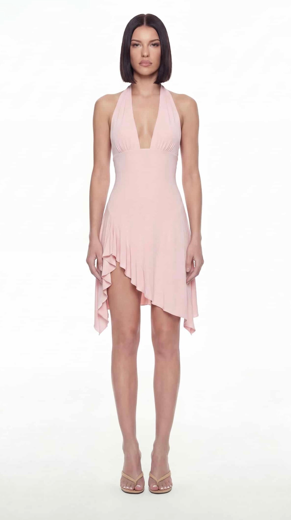 Pale Pink Elisa Midi Dress