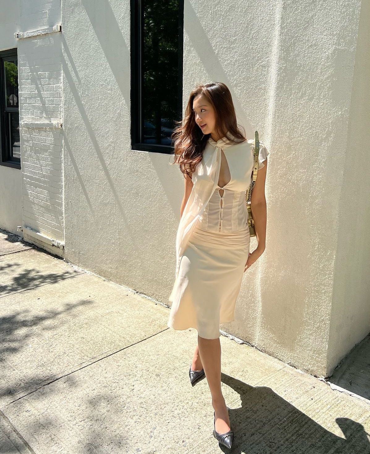 The Selena Blouse in Cream