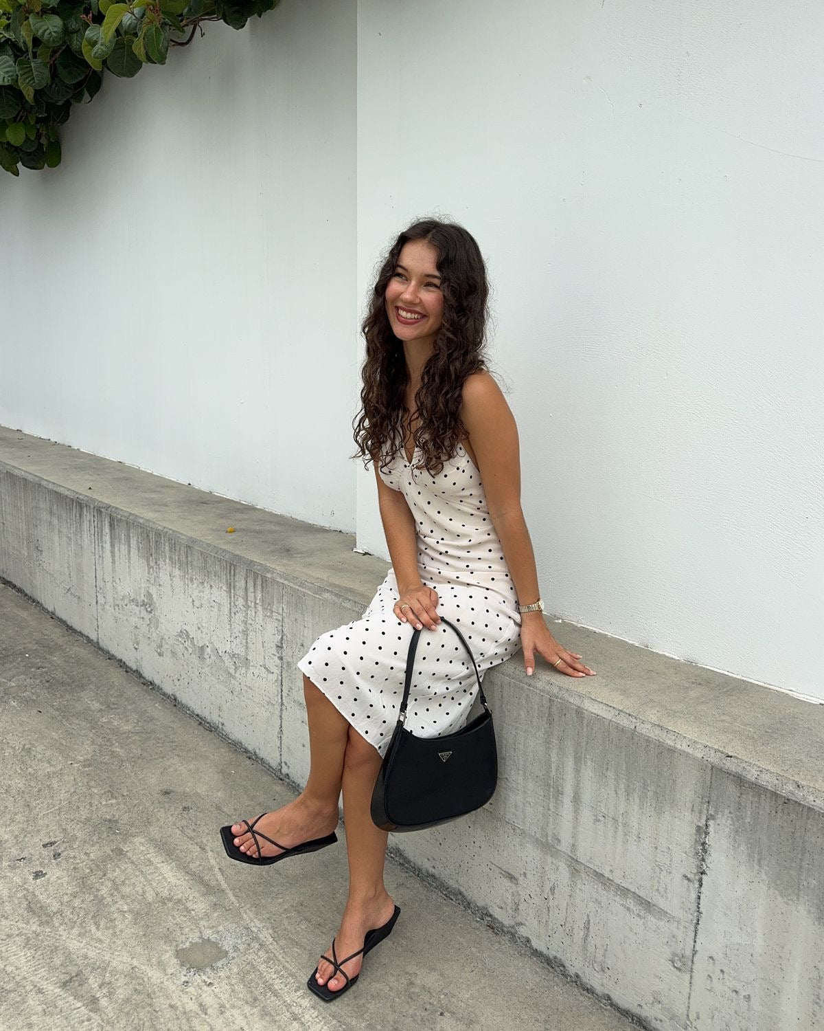 Charlotte Polka Dot Midi Dress