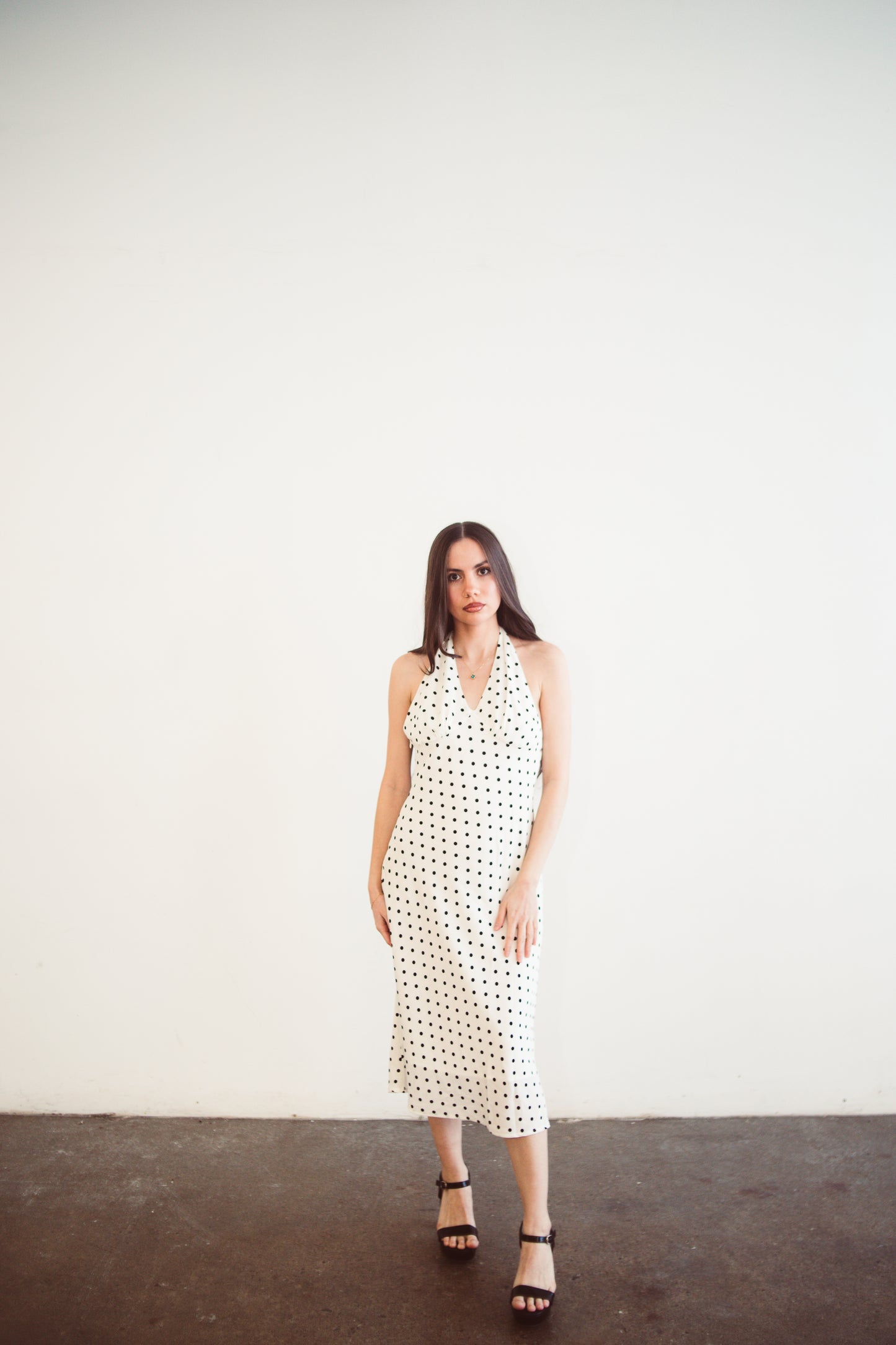The Charlotte Polka Dot Midi Dress