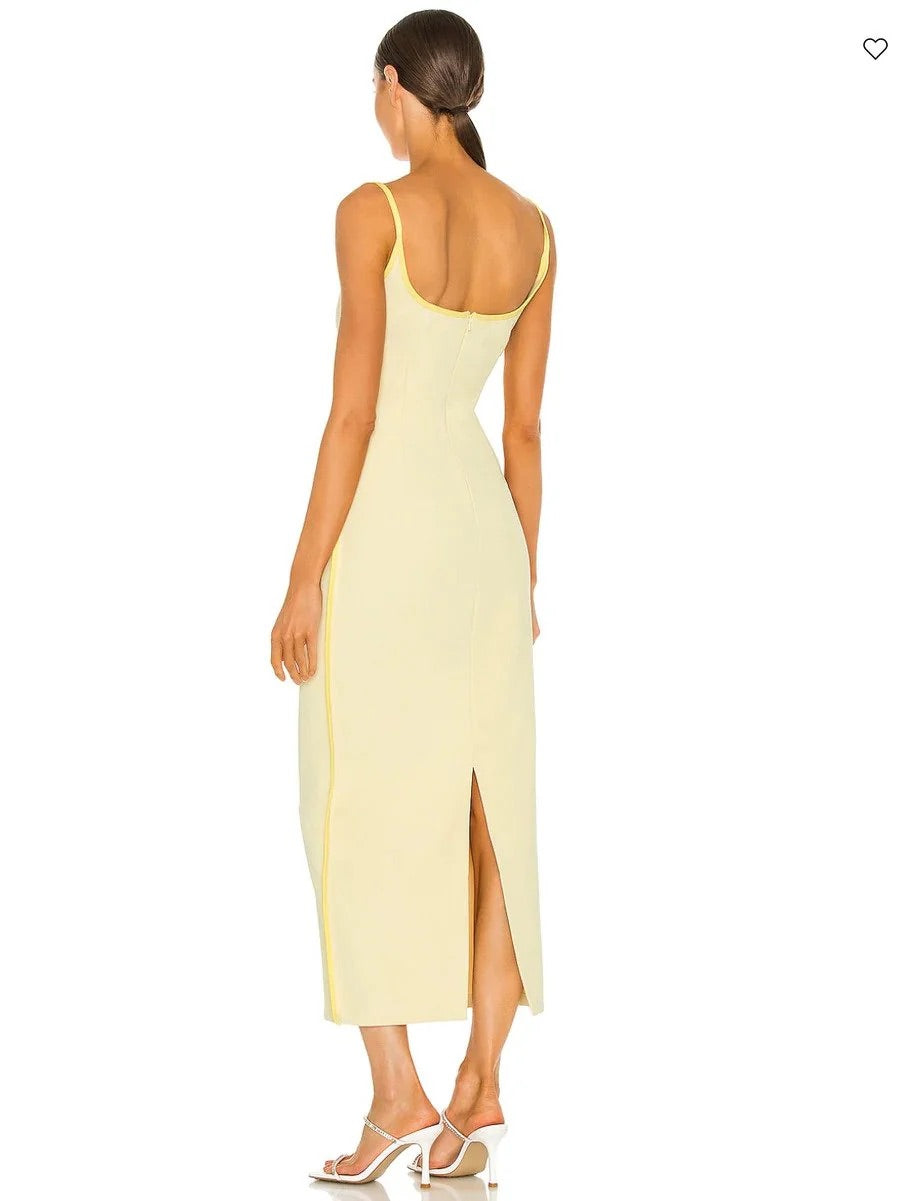 Paris Georgia Light Yellow Maxi Dress